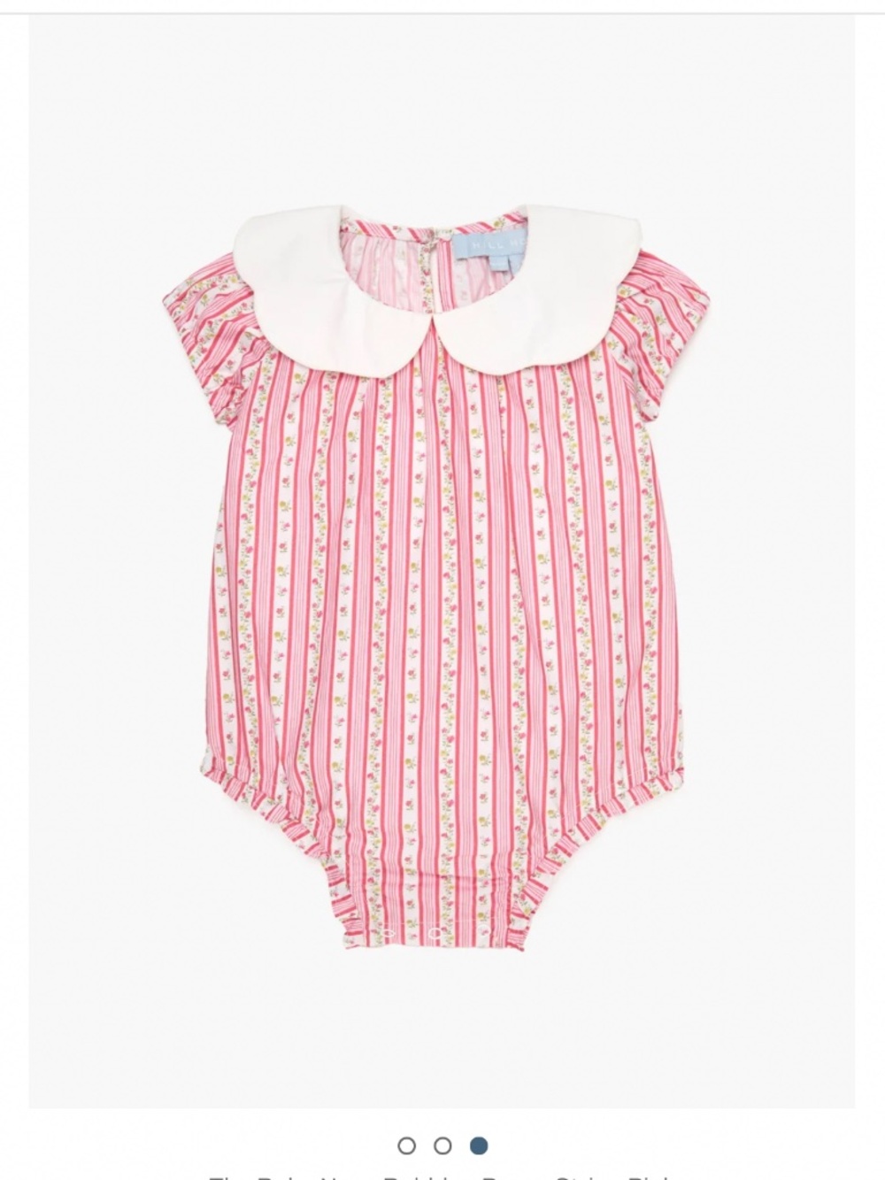 Hill House Home The Baby Nova Bubble in Pansy Stripe Pink